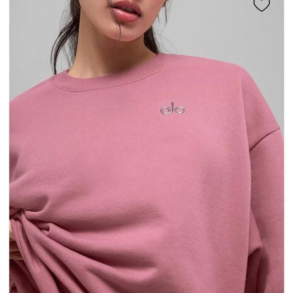 ALO Yoga Pink Sweatshirt - Picture 3 of 5